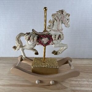 Rocking Horse San Francisco Music Company Heart Red Roses Vintage